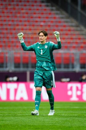 Ann Katrin Berger 1 Germany celebrates scoring the 1 0 goal during the international match between Germany Austria on 14 04 2026 in Nuremberg Nuremberg Max Morlock Stadium Bayern Germany