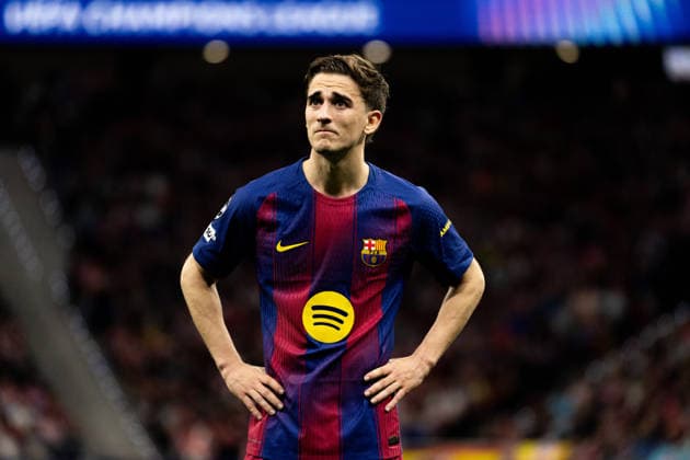 April 14, 2026, Barcelona, Barcelona, Spain: Pablo Gavi of FC Barcelona, Barca in action during the UEFA Champions League Quarter Final second leg match between Atletico de Madrid and FC Barcelona at Riyadh Air Metropolitano on April 14, 2026 in Madrid, Spain. Barcelona Spain - ZUMAs316 20260414_znp_s316_064 Copyright: xMartixSeguraxRamonedax