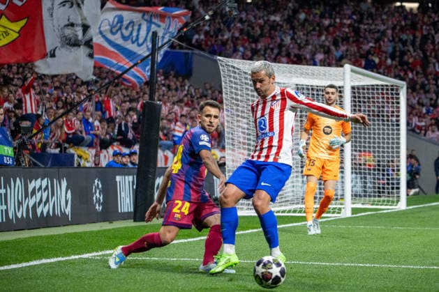 Atlético de Madrid Vs FC Barcelona, Barca in Madrid - 14 Apr 2026 Antoine Griezmann of Atletico Madrid seen in action during the UEFA Champions League quarter-final second leg match between Atletico Madrid and FC Barcelona played at the Riyadh Air Metropolitano Stadium. Final score: Atlético de Madrid 1 - 2 FC Barcelona. Madrid Spain Copyright: xDavidxCanalesx xSOPAxImagesx DCUCLATMFCB260414-41-2