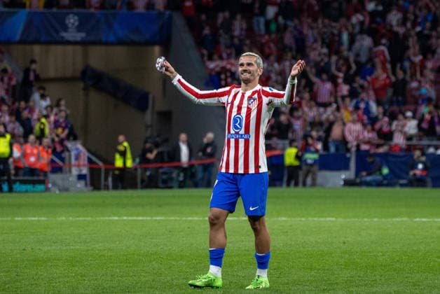 April 14, 2026, Madrid, Spain: Antoine Griezmann of Atletico Madrid seen during the UEFA Champions League quarter-final second leg match between Atletico Madrid and FC Barcelona, Barca played at the Riyadh Air Metropolitano Stadium. Final score: AtlÃ tico de Madrid 1 - 2 FC Barcelona. Madrid Spain - ZUMAs197 20260414_aaa_s197_145 Copyright: xDavidxCanalesx