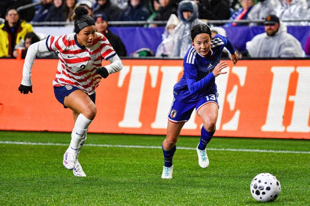 Football, Women, International match, USA - Japan
