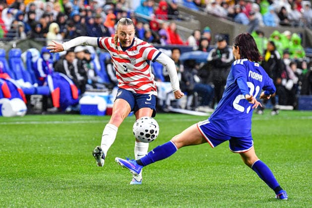 US Womens Soccer 2026: APR 14 Japan At USA April 14, 2026: United States Women s national team, Nationalteam Defender Avery Patterson (3) and Japan Women s National Team Defender Miyabi Moriya (21) during the US Womens National Team friendly match vs Japan. Japan defeated the US 1-0. Steve Faber CSM (Credit Image: Â Steve Faber Cal Media) Seattle Washington United States EDITORIAL USE ONLY Copyright: xx ZUMA-20260414_zma_c04_137.jpg StevexFaberx csmphotothree486298