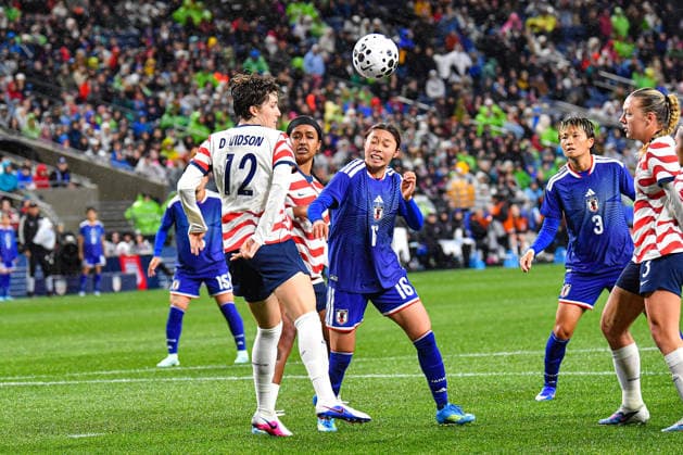US Womens Soccer 2026: APR 14 Japan At USA April 14, 2026: US Womens national team, Nationalteam defender Tierna Davidson (12) and Japan National Team defender Yazuki Yamamoto (16) during the US Womens National Team friendly match vs Japan. Japan defeated the US 1-0. Steve Faber CSM (Credit Image: Â Steve Faber Cal Media) Seattle Washington United States EDITORIAL USE ONLY Copyright: xx ZUMA-20260414_zma_c04_143.jpg StevexFaberx csmphotothree486308