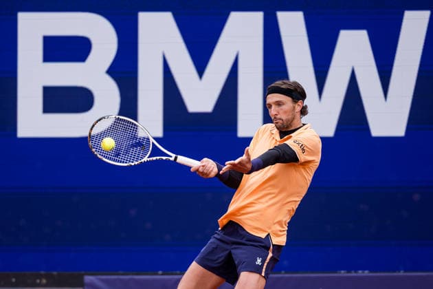 MUNICH, GERMANY - APRIL 15: Arthur Rinderknech (FRA) during the BMW Open by Bitpanda Singles match between Arthur Rinderknech (FRA) vs Joao Fonseca (BRA) at MTTC Iphitos on April 15, 2026 in Munich, Germany. Bavaria Germany Copyright: xSteffiexWunderlx