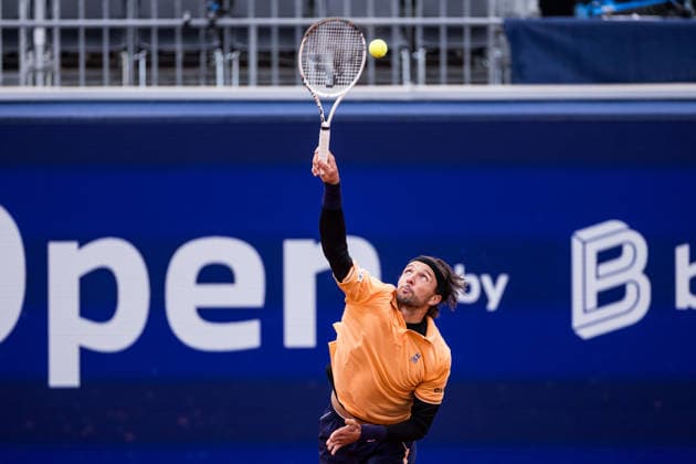 MUNICH, GERMANY - APRIL 15: Arthur Rinderknech (FRA) during the BMW Open by Bitpanda Singles match between Arthur Rinderknech (FRA) vs Joao Fonseca (BRA) at MTTC Iphitos on April 15, 2026 in Munich, Germany. Bavaria Germany Copyright: xSteffiexWunderlx