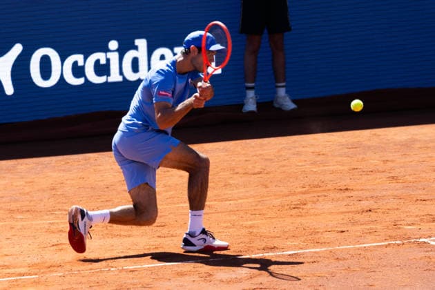 April 15, 2026, Barcelona, Barcelona, Spain: Nuno Borges in action during the round of 16 match of the Barcelona Open Banc Sabadell ATP, Tennis Herren 500 tennis tournament at Real Club de Tenis Barcelona on April 15, 2026 in Barcelona, Spain. Barcelona Open Banc Sabadell 2026 - ATP 500  - ZUMAs316 20260415_znp_s316_004 Copyright: xMartixSeguraxRamonedax