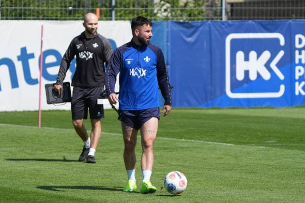 Marco Richter SV Darmstadt 98 15 04 2026 2 Bundesliga, Season 25 26 SV Darmstadt 98 Training, Stadion am Boellenfalltor, emonline, emspor,