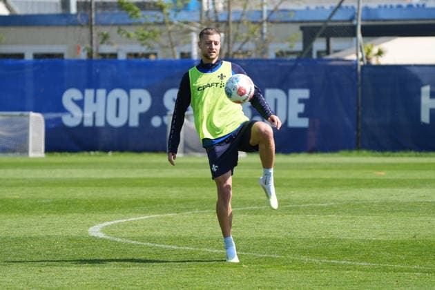 Fabian Nürnberger SV Darmstadt 98 15 04 2026 2 Bundesliga, Season 25 26 SV Darmstadt 98 Training, Stadion am Boellenfalltor, emonline, emspor,
