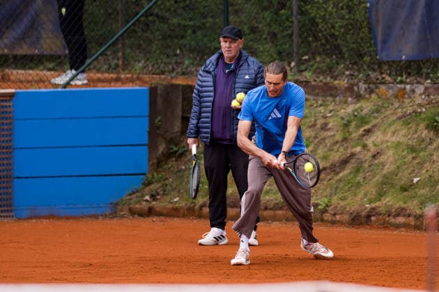 MUNICH, GERMANY - APRIL 15: Alexander Zverev (GER) training session during the BMW Open by Bitpanda at MTTC Iphitos on April 15, 2026 in Munich, Germany. Bavaria Germany Copyright: xSteffiexWunderlx