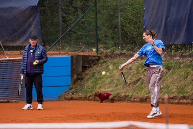 MUNICH, GERMANY - APRIL 15: Alexander Zverev (GER) training session during the BMW Open by Bitpanda at MTTC Iphitos on April 15, 2026 in Munich, Germany. Bavaria Germany Copyright: xSteffiexWunderlx