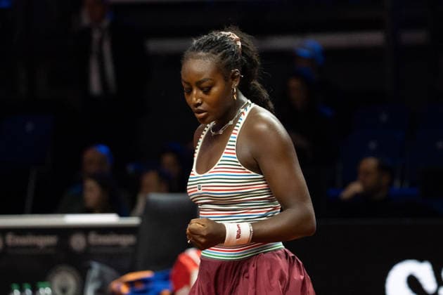 Alycia Parks USA , Cheers, Emotion, Gesture, GER, Alycia Parks vs Noma Noha Akugue, Tennis, ATP Tournament, WTA 500, Porsche Tennis Grand Prix, 15 04 2026, GER, Alycia Parks vs Noma Noha Akugue, Tennis, ATP Tournament, WTA 500, Porsche Tennis Grand Prix, 15 04 2026, Stuttgart Copyright: xEibner-Pressefoto EdwardxCheungx EP_ECG