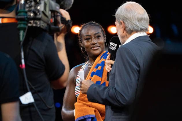 Alycia Parks USA , Joy, Emotion, GER, Alycia Parks vs Noma Noha Akugue, Tennis, ATP Tournament, WTA 500, Porsche Tennis Grand Prix, 15 04 2026, GER, Alycia Parks vs Noma Noha Akugue, Tennis, ATP Tournament, WTA 500, Porsche Tennis Grand Prix, 15 04 2026, Stuttgart Copyright: xEibner-Pressefoto EdwardxCheungx EP_ECG