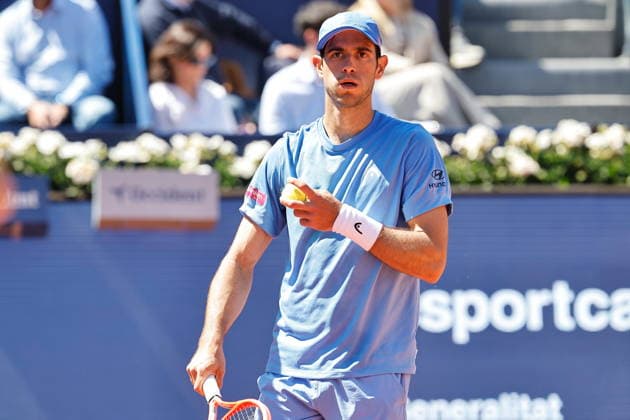 Nuno Borges (POR), APRIL 15, 2026 - Tennis : Nuno Borges during singles 2nd round match against Tomas Martin Etcheverry on the Barcelona Open Banc Sabadell tennis tournament at the Real Club de Tenis de Barcelona in Barcelona, Spain. Noxthirdxpartyxsales  aflo_327025525