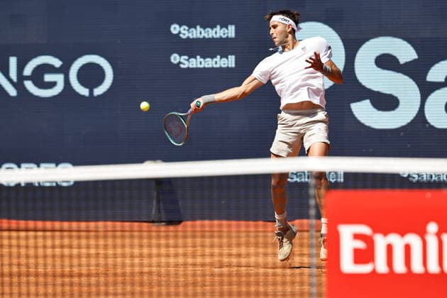 Tomas Martin Etcheverry (ARG), APRIL 15, 2026 - Tennis : Etcheverry during singles 2nd round match against Nuno Borges on the Barcelona Open Banc Sabadell tennis tournament at the Real Club de Tenis de Barcelona in Barcelona, Spain. Noxthirdxpartyxsales  aflo_327026281