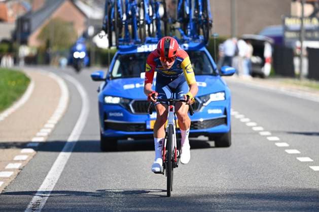 Ronde van Limburg 2026 Cycling Race TONGEREN, BELGIUM - APRIL 15 : Withen Philipsen Albert (DEN) of Lidl - Trek during the 73rd edition of Ronde van Limburg an UCI Class 1.1 one day cycling road race for Men Elite of 178 km with start in Hasselt and finish in Tongeren on April 15, 2026 in Tongeren, Belgium, 15 04 2026 ( Motordriver Guy De Vuyst - Tongeren Belgium  Copyright: xVincentxKalutx