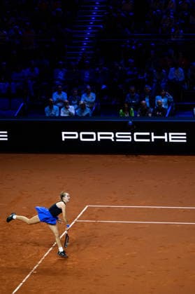 Mirra Andreeva Russia in the picture, Jelena Ostapenko Latvia vs Mirra Andreeva Russia , 1 round, GER, Porsche Tennis Grand Prix Stuttgart, WTA 500, 15 04 2026 GER, Porsche Tennis Grand Prix Stuttgart, WTA 500, 15 04 2026 Stuttgart Copyright: xEibner-Pressefoto Memmlerx EP_MMR