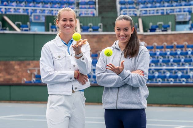 Tennis, WTA tournament in Prague, press conference