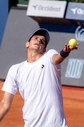 Barcelona Open Banc Sabadell - 73 Conde de Godo Trophy - R16 in Barcelona, Spain, 15, April, 2026. R16 of Barcelona Open Banc Sabadell match between Rafa Jodar (ESP) and Ugo Carabelli (ARG) in Reial Club de Tennis Barcelona, Barcelona, Spain, on April 15, 2026. Barcelona Reial Club de Tennis Barcelona Barcelona Spain