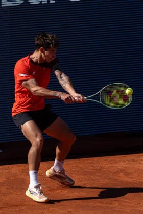 Barcelona Open Banc Sabadell - 73 Conde de Godo Trophy - R16 in Barcelona, Spain, 15, April, 2026. R16 of Barcelona Open Banc Sabadell match between Rafa Jodar (ESP) and Ugo Carabelli (ARG) in Reial Club de Tennis Barcelona, Barcelona, Spain, on April 15, 2026. Barcelona Reial Club de Tennis Barcelona Barcelona Spain