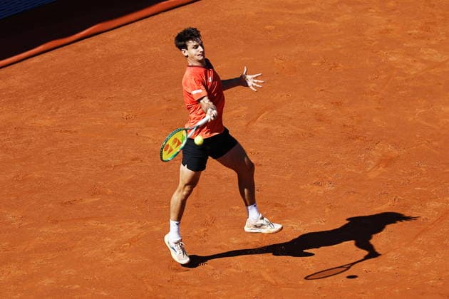 Camilo Ugo Carabelli (ARG), APRIL 15, 2026 - Tennis : Ugo Carabelli during singles 2nd round match against Rafael Jodar on the Barcelona Open Banc Sabadell tennis tournament at the Real Club de Tenis de Barcelona in Barcelona, Spain. Noxthirdxpartyxsales  aflo_327047596