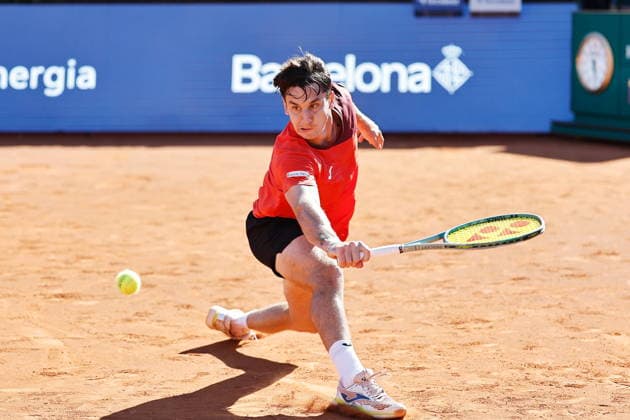 Camilo Ugo Carabelli (ARG), APRIL 15, 2026 - Tennis : Ugo Carabelli during singles 2nd round match against Rafael Jodar on the Barcelona Open Banc Sabadell tennis tournament at the Real Club de Tenis de Barcelona in Barcelona, Spain. Noxthirdxpartyxsales  aflo_327047845