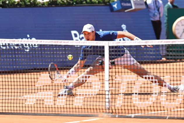 Hamad Medjedovic (SRB), APRIL 15, 2026 - Tennis : Medjedovic during singles 2nd round match against Alex De Minaur on the Barcelona Open Banc Sabadell tennis tournament at the Real Club de Tenis de Barcelona in Barcelona, Spain. Noxthirdxpartyxsales  aflo_327028062