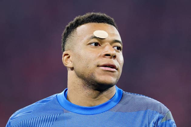 GER, CL quarter-final FC Bayern Muenchen GER vs Real Madrid ESP 15 04 2026, Allianz Arena, Munich, GER, CL quarter-final FC Bayern Muenchen GER vs Real Madrid ESP , picture shows Kylian MbappÃ Kylian Mbappe Real Madrid 10 nordphotoxGmbHx xSchneider nph00003