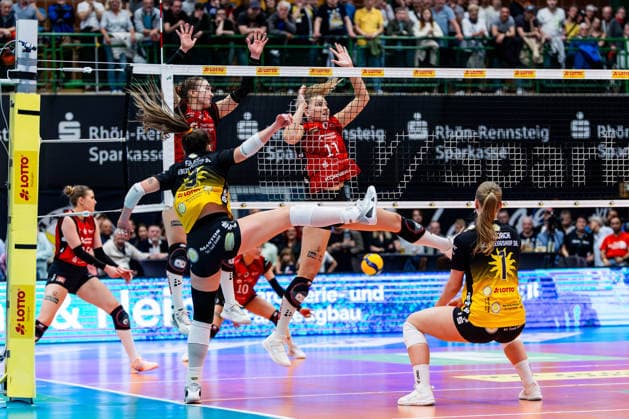Volleyball, Women, VBL, Final, Playoffs, Match 1, VfB 91 Suhl Lotto Thüringen - Dresdner SC