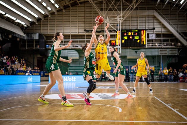 Basketball Berlin 15 04 2026 DBBL 1 Bundesliga Season 2025 2026 Playoffs Semifinal Game 3 Alba Berlin Rutronik Stars Keltern Lena Gohlisch Alba, No 12