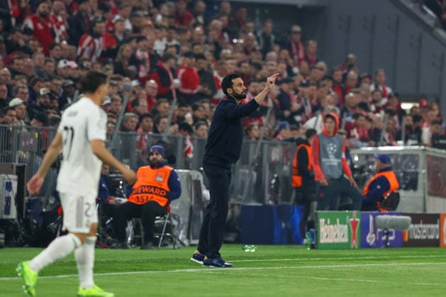 Alvaro Arbeloa Real Madrid CF, Head Coach gestures, GER, FC Bayern Muenchen vs Real Madrid CF, Football, UEFA Champions League, Quarter-final, Second leg, 2025 2026 season, 15 04 2026, GER, FC Bayern Muenchen vs Real Madrid CF, Football, UEFA Champions League, Quarter-final, Second leg, 2025 2026 season, 15 04 2026 Muenchen Copyright: xEibner-Pressefoto JennixMaulx EP_JML