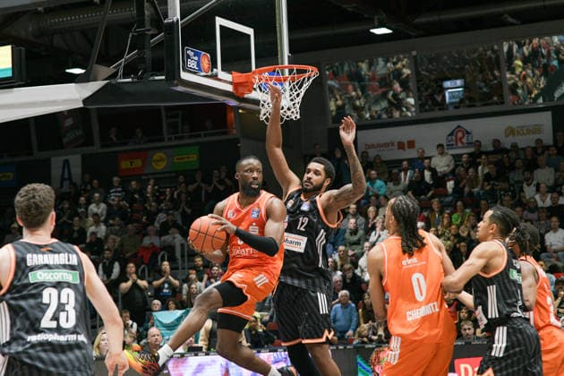 easyCredit Basketball Bundesliga, Matchday 23, Niners Chemnitz Ratiopharm Ulm 15 04 2026 from 20 Copyright: xEHLxMedia MichelxKöhlerx 202602003-Niners Chemnitz-Ratiopharm Ulm_027