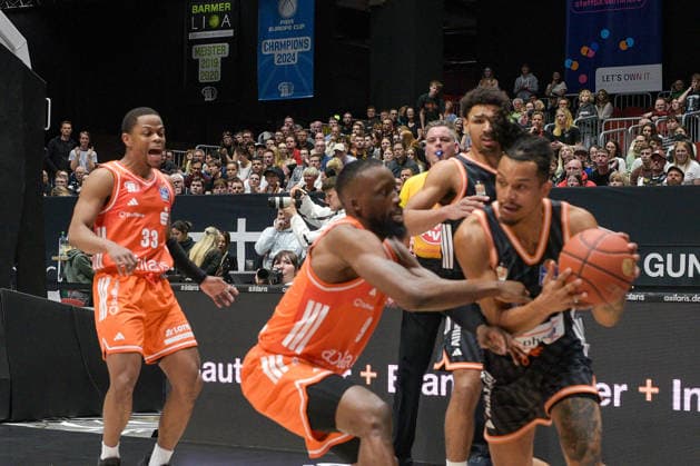 easyCredit Basketball Bundesliga, Matchday 23, Niners Chemnitz Ratiopharm Ulm 15 04 2026 from 20 Copyright: xEHLxMedia MichelxKöhlerx 202602003-Niners Chemnitz-Ratiopharm Ulm_041