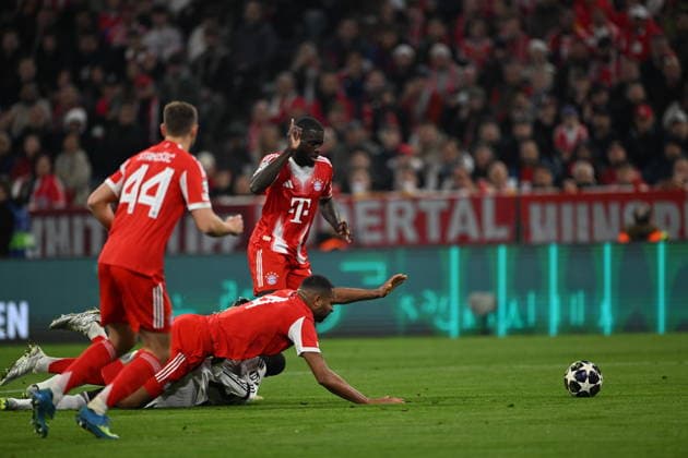 Bayern Munich v Real Madrid - UEFA Champions League Quarter-final MUNICH, GERMANY - APRIL 15: Players compete during the UEFA Champions League 2025 26 Quarter-Final Second Leg match between FC Bayern Munich and Real Madrid CF at Football Arena Munich on April 15, 2026 in Munich, Germany. Halil Sagirkaya Anadolu Munich Germany. Editorial use only. Please get in touch for any other usage.  Copyright: x2026xAnadoluxHalilxSagirkayax