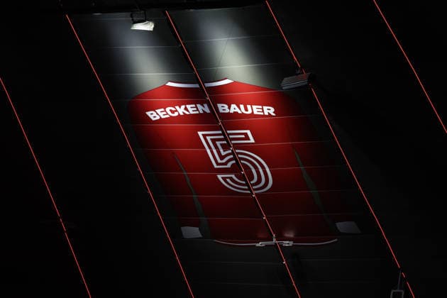 Bayern Munich v Real Madrid, UEFA Champions League Shirt Beckenbauer during the Bayern Munich v Real Madrid UEFA Quarter-Final 2nd-Leg Champions League match at Allianz Arena, Munich, Germany on 15 April 2026 Credit: Ian Stephen Every Second Media Editorial use only. All images are copyright Every Second Media Limited. No images may be reproduced without prior permission. Copyright: xIMAGO EveryxSecondxMediax ESM-1914-0022 IanxStephenx xEveryxSecondxMediax