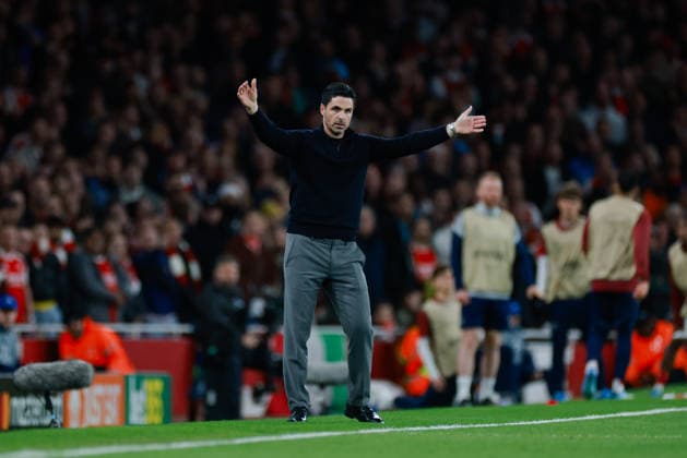Champions League 2025 26 Quarter Final 2nd Leg Arsenal v Sporting CP Emirates Stadium 15.04.2026 Arsenal manager Mikel Arteta Champions League 2025 26 Quarter Final 2nd Leg Arsenal v Sporting CP Emirates Stadium 15.04.2026 Photograph By Marc Aspland The Times  Copyright: xMarcxAsplandx NINTCHDBPICT001073755783