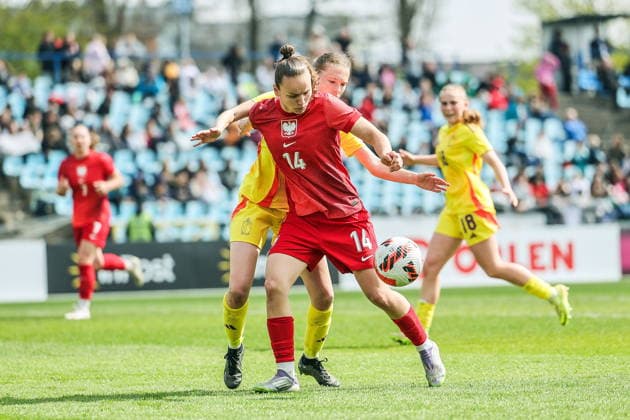 15.04.2026 GNIEZNO STADION MIEJSKI PILKA NOZNA KOBIET ( FOOTBALL QUALIFICATIONS UEFA WOMEN™S UNDER-19 CHAMPIONSHIP GAME POLAND - BELGIUM ), KWALIFIKACJE MIISTRZOSTWA EUROPU U-19 KOBIET MECZ POLSKA - BELGIA NZ. OLIWIA ZWIAZEK FOTO JAKUB PIASECKI CYFRASPORT NEWSPIX.PL --- newspix.pl POLAND OUT! 