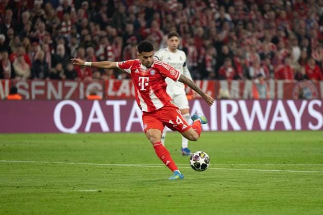 Goal Luis Diaz 14 FC Bayern Muenchen , FC Bayern Muenchen vs Real Madrid, Soccer, Champions League, Quarterfinal, 15 04 2026 Muenchen Bayern Germany Copyright: xkolbert-press MarkusxVerwimpx