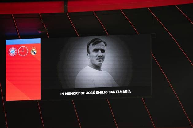 Memorial minute, FC Bayern Muenchen vs Real Madrid, Football, Champions League, Quarterfinal, 15 04 2026 Muenchen Bayern Germany Copyright: xkolbert-press MarkusxVerwimpx