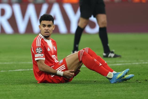 Luis Diaz 14 FC Bayern Muenchen , FC Bayern Muenchen vs Real Madrid, Football, UEFA, Champions League, quarter-final, second leg, 15 04 2026 Muenchen Bayern Germany Copyright: xkolbert-press ChristianxKolbertx
