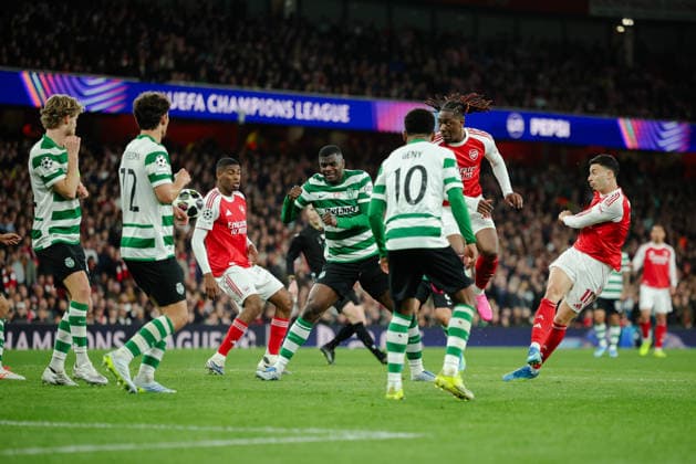 Champions League 2025 26 Quarter Final 2nd Leg Arsenal v Sporting CP Emirates Stadium 15.04.2026 Gabriel Martinelli of Arsenal shot Champions League 2025 26 Quarter Final 2nd Leg Arsenal v Sporting CP Emirates Stadium 15.04.2026 Photograph By Marc Aspland The Times  Copyright: xMarcxAsplandx NINTCHDBPICT001073763712