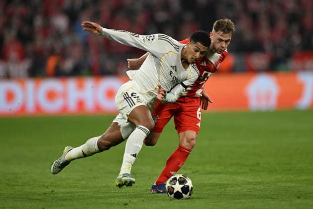 Bayern Munich v Real Madrid - UEFA Champions League Quarter-final MUNICH, GERMANY - APRIL 15: Jude Bellingham of Real Madrid in action during the UEFA Champions League 2025 26 Quarter-Final Second Leg match between FC Bayern Munich and Real Madrid CF at Football Arena Munich on April 15, 2026 in Munich, Germany. Halil Sagirkaya Anadolu Munich Germany. Editorial use only. Please get in touch for any other usage.  Copyright: x2026xAnadoluxHalilxSagirkayax