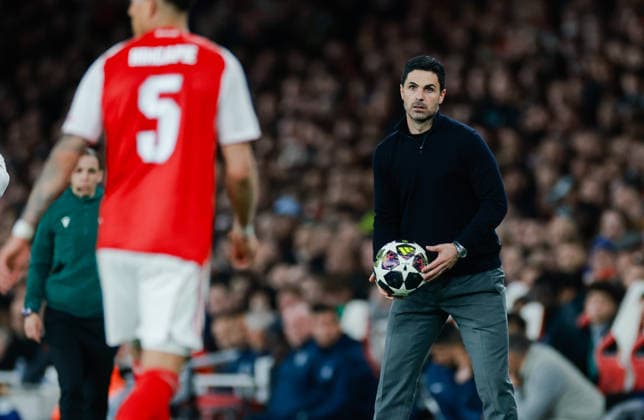 Champions League 2025 26 Quarter Final 2nd Leg Arsenal v Sporting CP Emirates Stadium 15.04.2026 Arsenal manager Mikel Arteta l Champions League 2025 26 Quarter Final 2nd Leg Arsenal v Sporting CP Emirates Stadium 15.04.2026 Photograph By Marc Aspland The Times  Copyright: xMarcxAsplandx NINTCHDBPICT001073765445