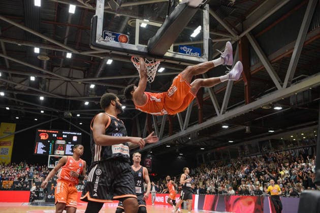 easyCredit Basketball Bundesliga, Matchday 23, Niners Chemnitz Ratiopharm Ulm 15 04 2026 from 20 Copyright: xEHLxMedia MichelxKöhlerx 202602003-Niners Chemnitz-Ratiopharm Ulm_059
