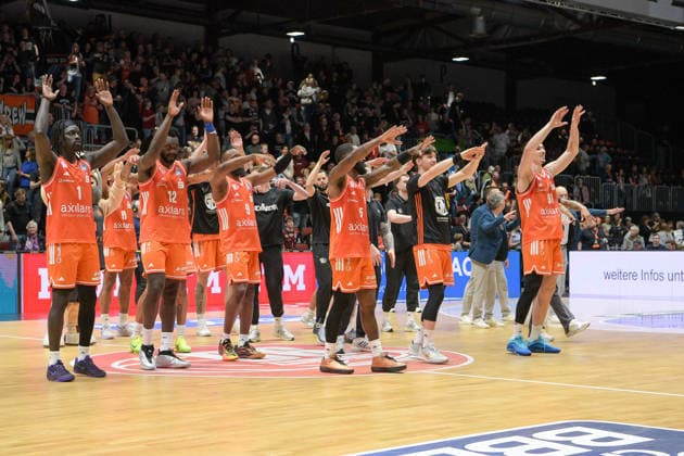 easyCredit Basketball Bundesliga, Matchday 23, Niners Chemnitz Ratiopharm Ulm 15 04 2026 from 20 Copyright: xEHLxMedia MichelxKöhlerx 202602003-Niners Chemnitz-Ratiopharm Ulm_066