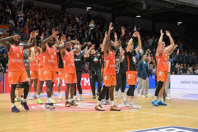 easyCredit Basketball Bundesliga, Matchday 23, Niners Chemnitz Ratiopharm Ulm 15 04 2026 from 20 Copyright: xEHLxMedia MichelxKöhlerx 202602003-Niners Chemnitz-Ratiopharm Ulm_067