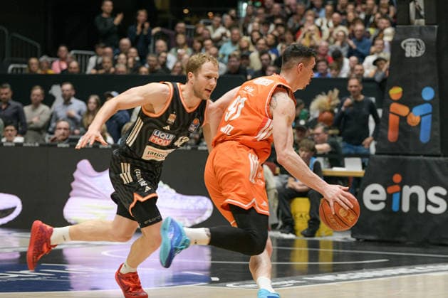 easyCredit Basketball Bundesliga, Matchday 23, Niners Chemnitz Ratiopharm Ulm 15 04 2026 from 20 Copyright: xEHLxMedia MichelxKöhlerx 202602003-Niners Chemnitz-Ratiopharm Ulm_073