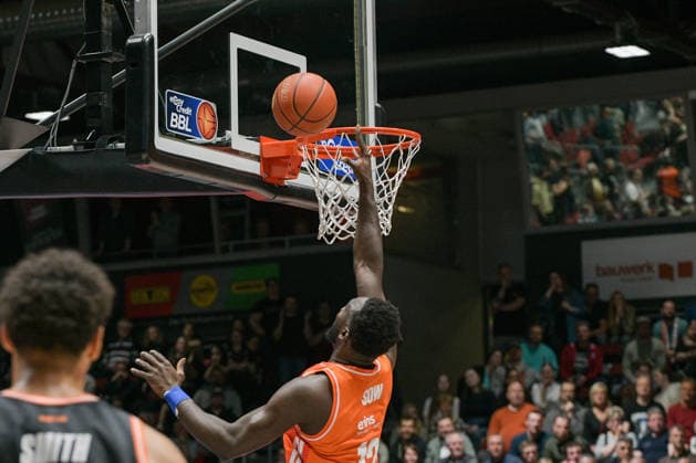 easyCredit Basketball Bundesliga, Matchday 23, Niners Chemnitz Ratiopharm Ulm 15 04 2026 from 20 Copyright: xEHLxMedia MichelxKöhlerx 202602003-Niners Chemnitz-Ratiopharm Ulm_076