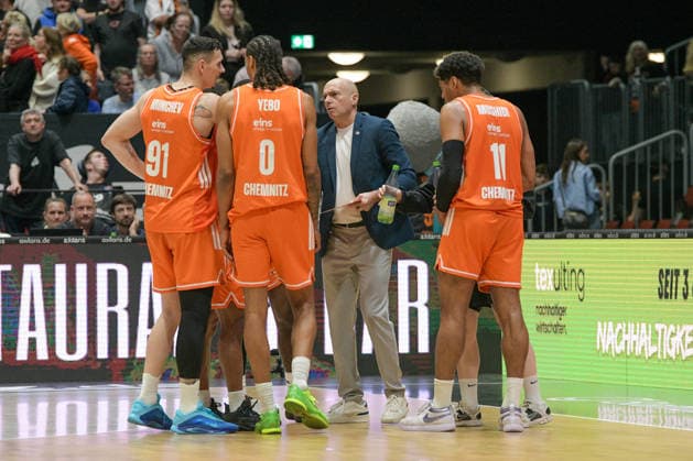 easyCredit Basketball Bundesliga, Matchday 23, Niners Chemnitz Ratiopharm Ulm 15 04 2026 from 20 Copyright: xEHLxMedia MichelxKöhlerx 202602003-Niners Chemnitz-Ratiopharm Ulm_084