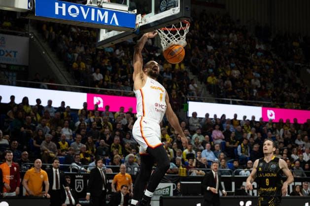 La Laguna Tenerife v Galatasaray - Basketball Champions League CANARY ISLAND, SPAIN - APRIL 15: Jerome Robinson of Galatasary in action during last match of quarter-finals of Basketball Champions League match between Galatasaray and La Laguna Tenerife at Santiago Martín in San Cristobal de la Laguna, Canary Islands, Spain on April 15, 2026. Andres Gutierrez Anadolu Canary Island Spain. Editorial use only. Please get in touch for any other usage.  Copyright: x2026xAnadoluxAndresxGutierrezx