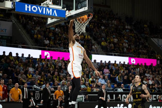 La Laguna Tenerife v Galatasaray - Basketball Champions League CANARY ISLAND, SPAIN - APRIL 15: Jerome Robinson of Galatasary in action during last match of quarter-finals of Basketball Champions League match between Galatasaray and La Laguna Tenerife at Santiago Martín in San Cristobal de la Laguna, Canary Islands, Spain on April 15, 2026. Andres Gutierrez Anadolu Canary Island Spain. Editorial use only. Please get in touch for any other usage.  Copyright: x2026xAnadoluxAndresxGutierrezx